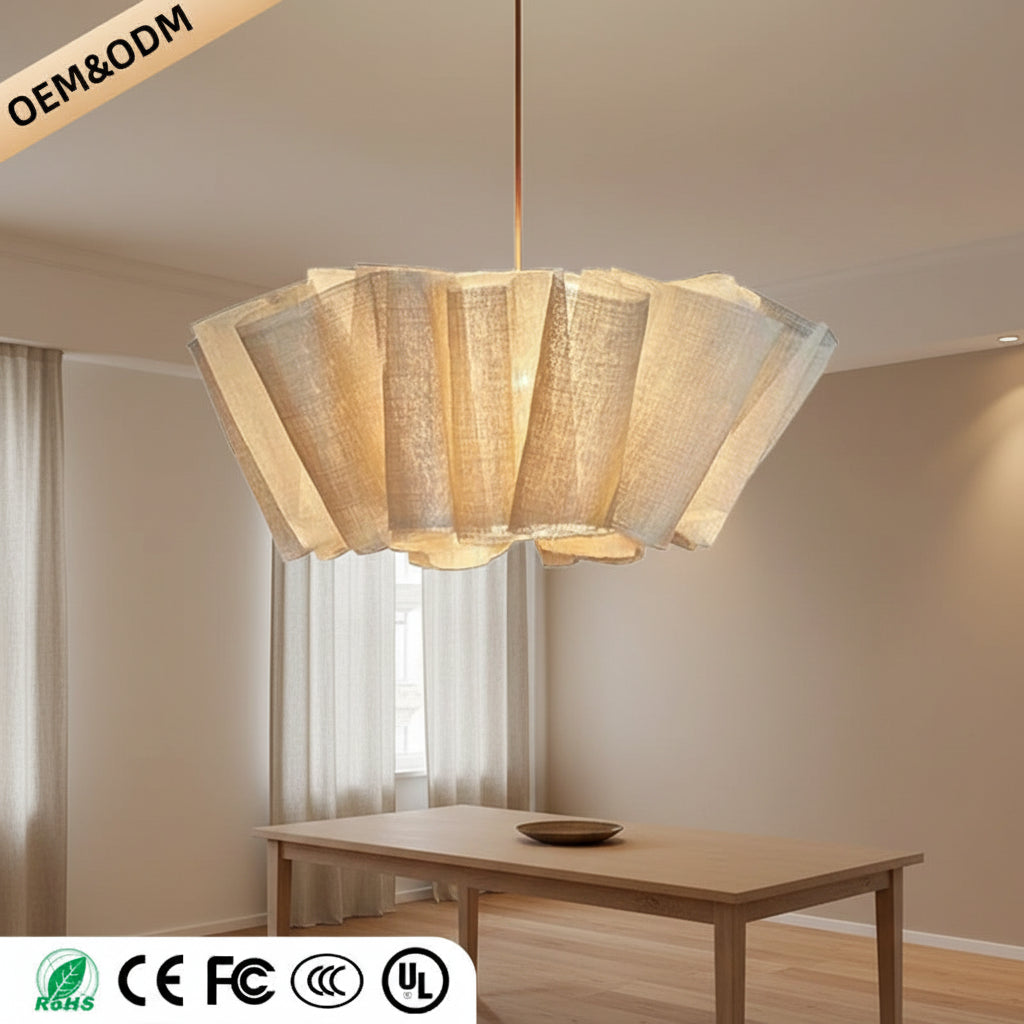 Wabi Sabi Handknit Fabric Pendant Light