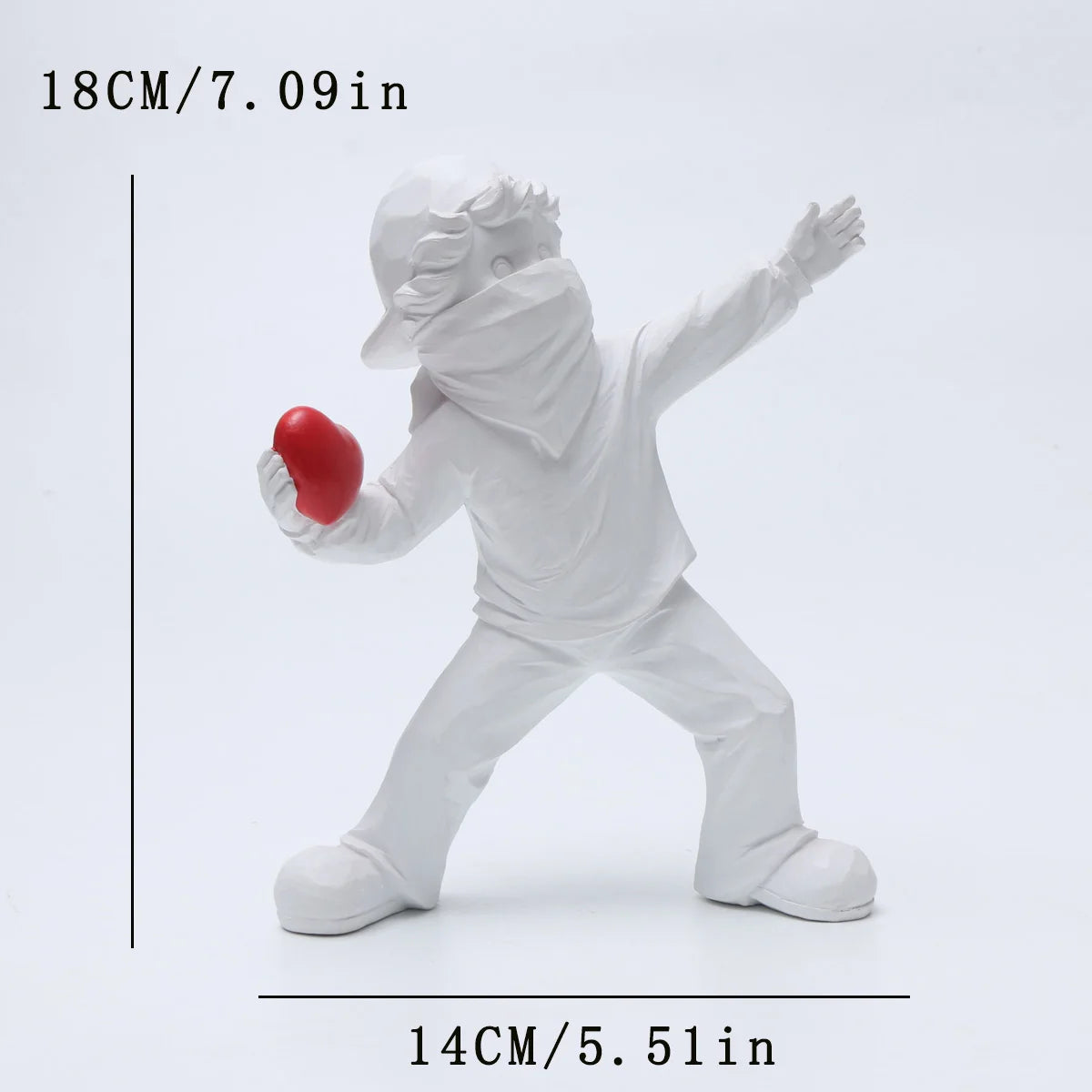 Banksy Stone Thrower Resin Sculpture