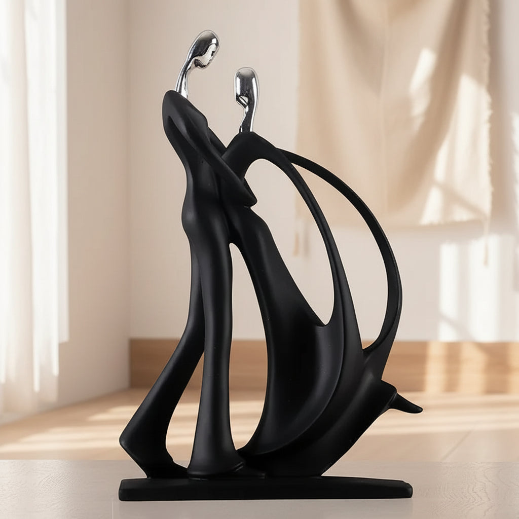 Nordic Dancing Couple Resin Figurine
