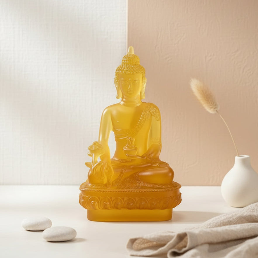 Medicine Buddha Statue — Resin Sculpture