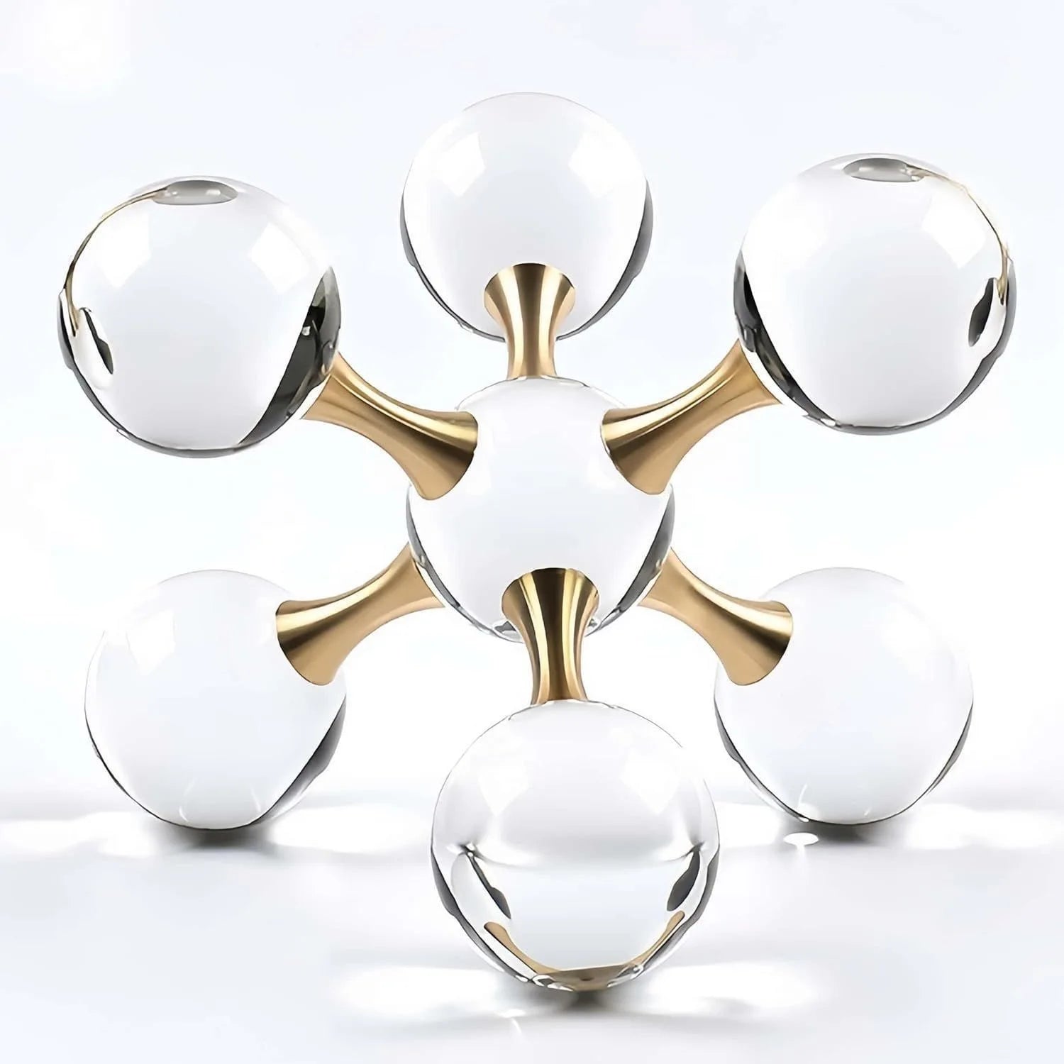 Geometric Crystal Ball Ornament