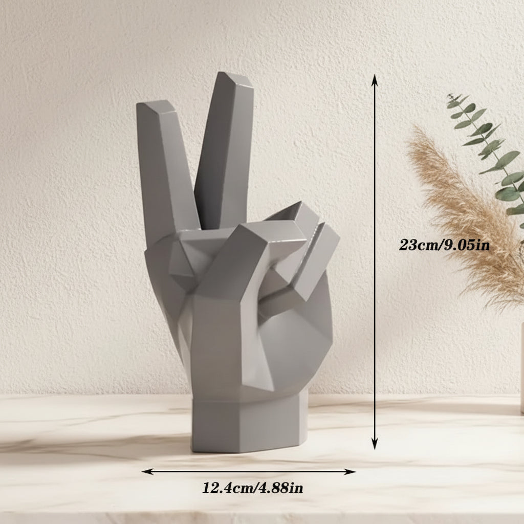 Resin Hand Gesture Sculpture