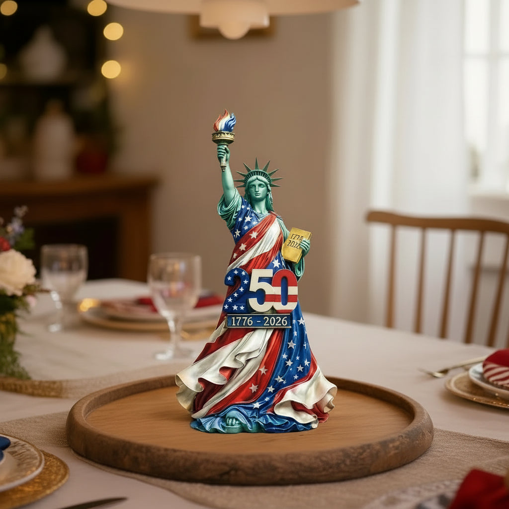USA 250th Anniversary Angel Resin Figurine