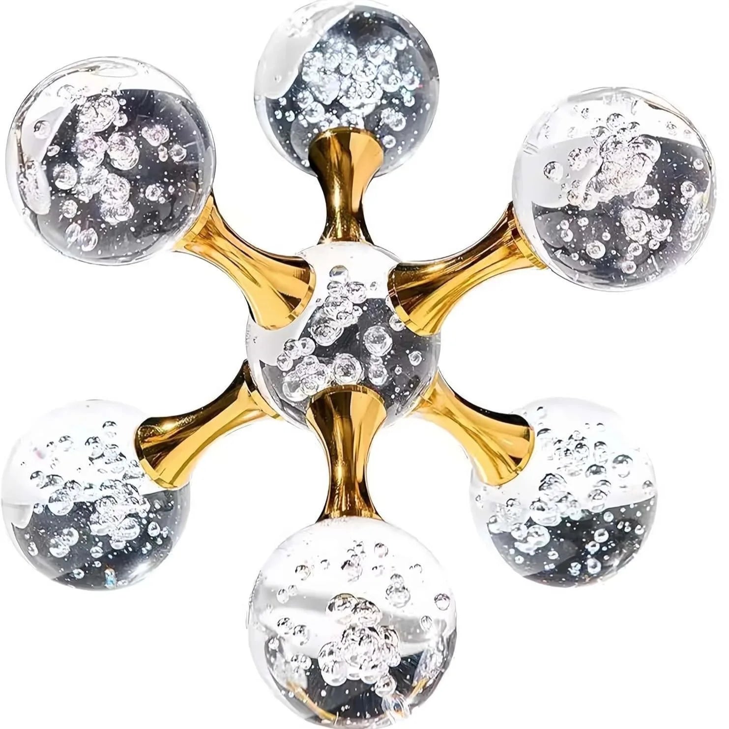 Geometric Crystal Ball Ornament
