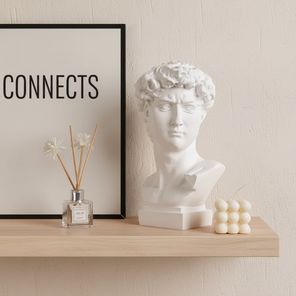 David Head Resin Bust Sculpture