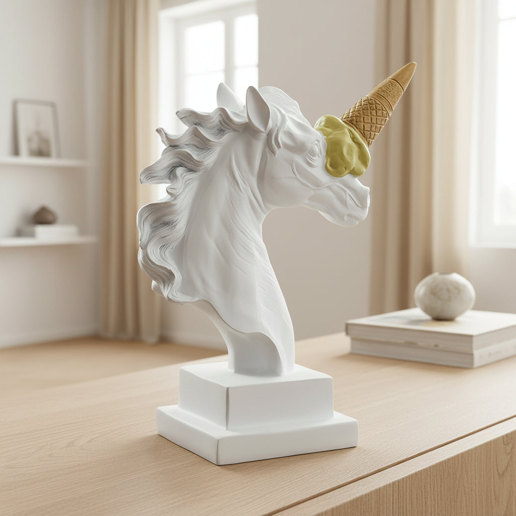 Abstract Horse Head Sculpture