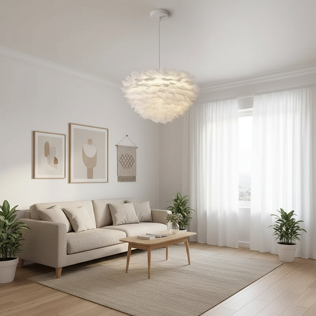 Nordic Feather Pendant Light