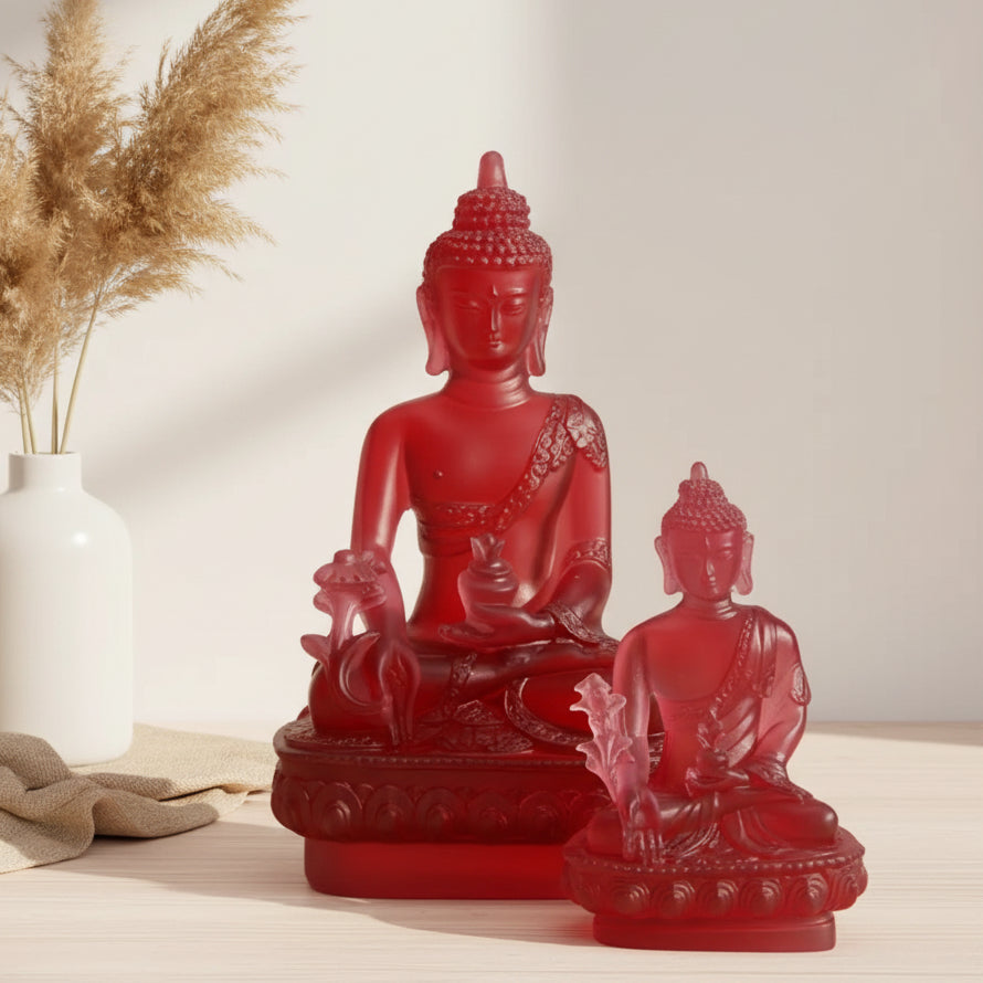 Medicine Buddha Statue — Resin Sculpture