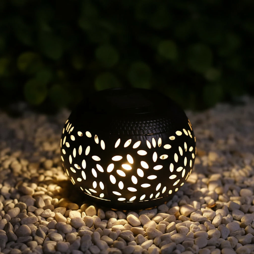 Solar Hollow Iron Outdoor Lantern