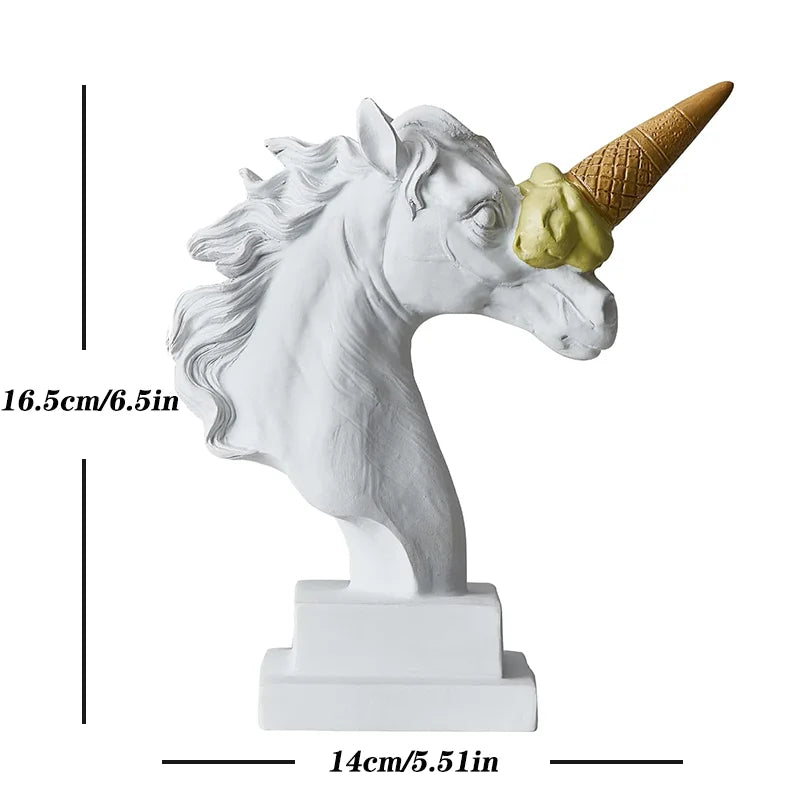 Abstract Horse Head Sculpture