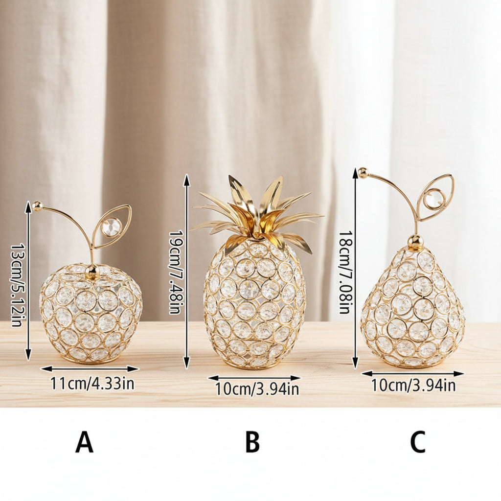 Crystal Fruit Decorative Ornament