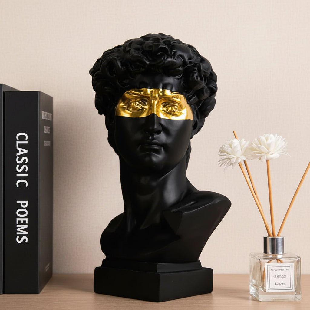 David Head Resin Bust Sculpture