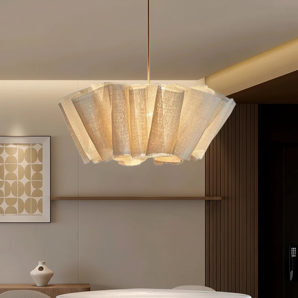 Wabi Sabi Handknit Fabric Pendant Light