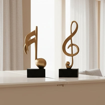 Golden Musical Note Ornament