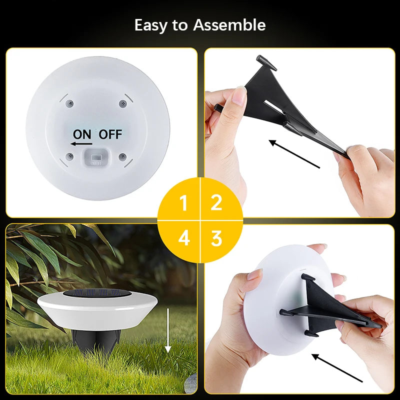 Solar Ground Lights 14 LED – IP65 Waterproof