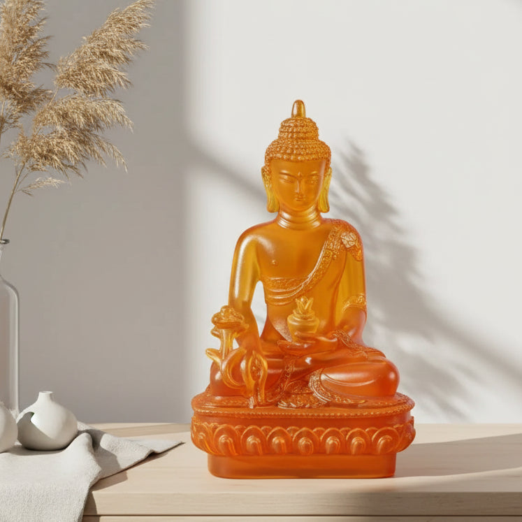 Medicine Buddha Statue — Resin Sculpture