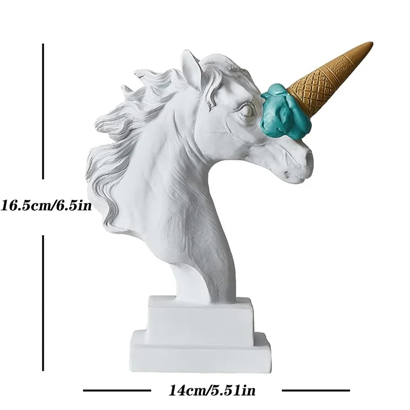 Abstract Horse Head Sculpture