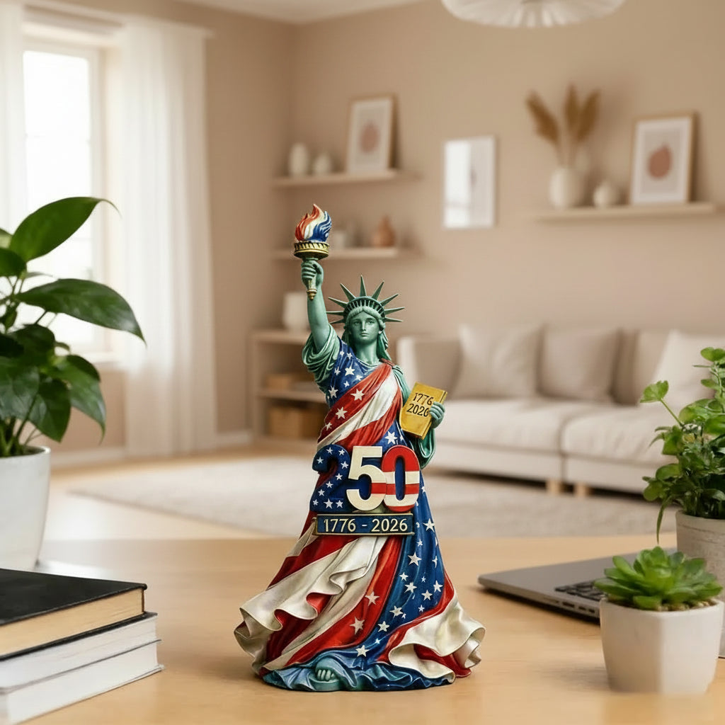 USA 250th Anniversary Angel Resin Figurine