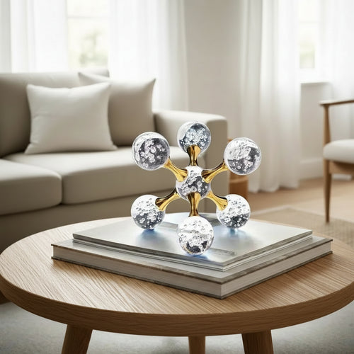Geometric Crystal Ball Ornament