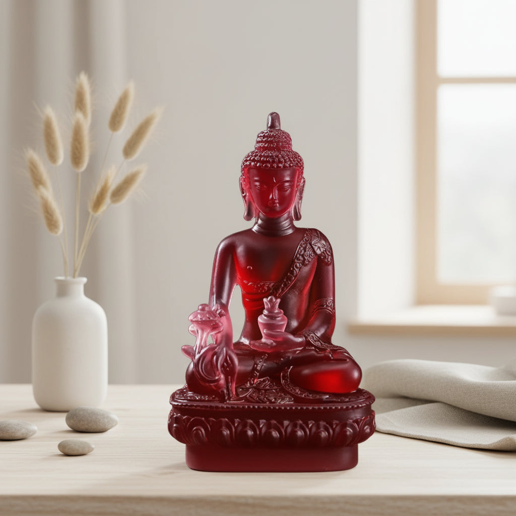 Medicine Buddha Statue — Resin Sculpture