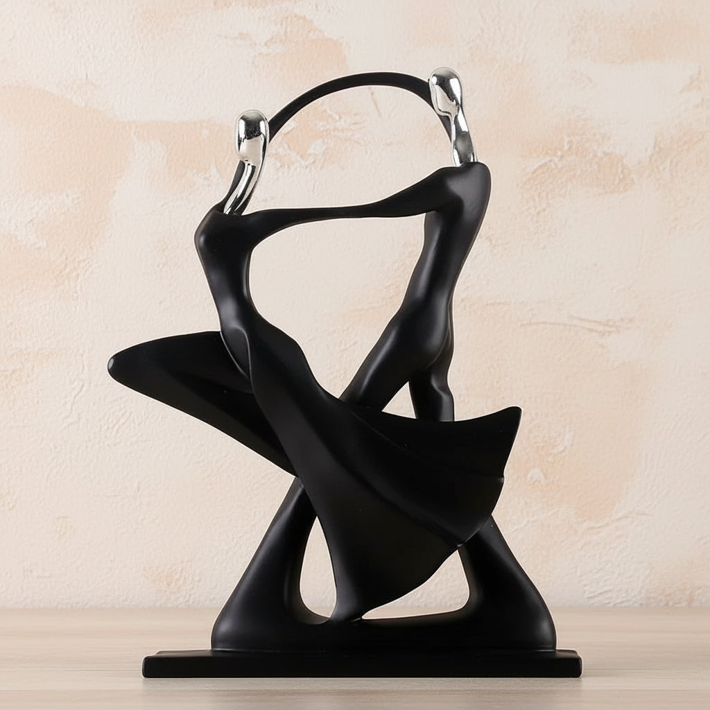 Nordic Dancing Couple Resin Figurine