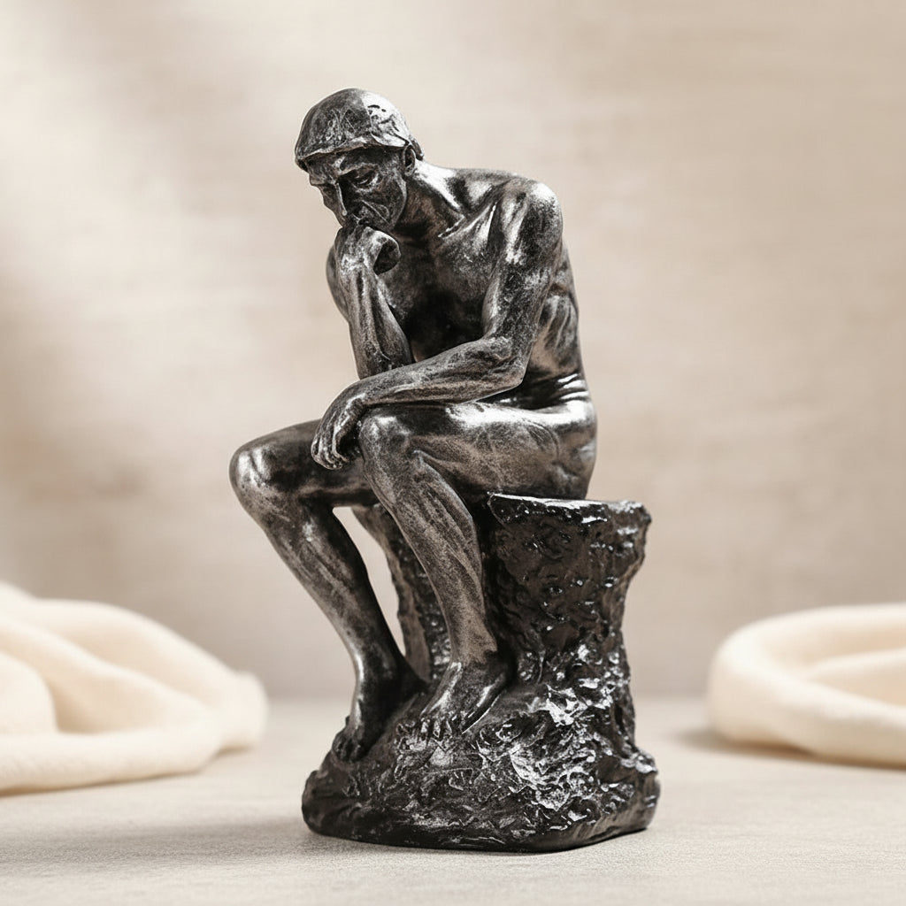 Thinker Statue - Resin Sandstone Finish