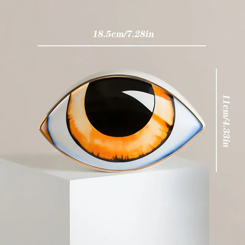 Evil Eye Ceramic Sculpture