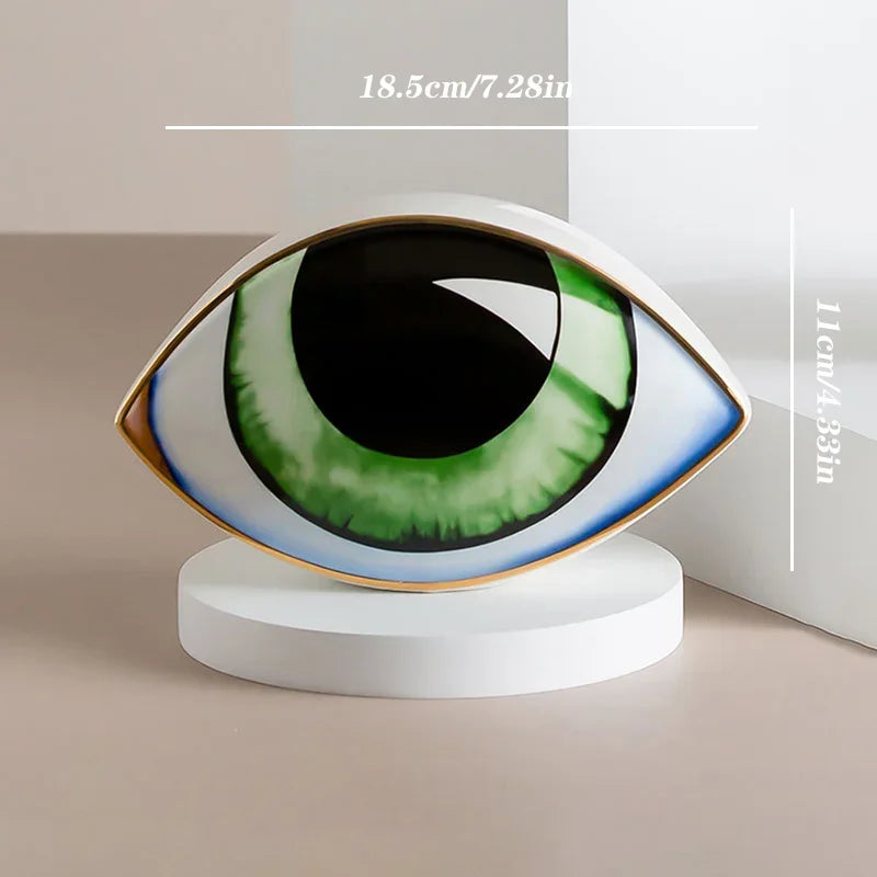 Evil Eye Ceramic Sculpture