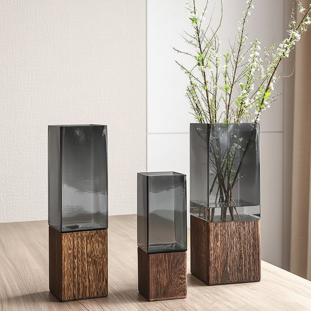 Nordic Acrylic Vase with Base