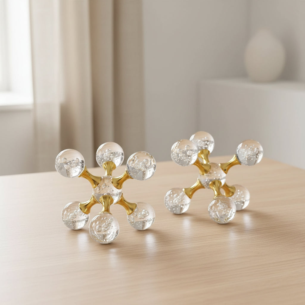 Geometric Crystal Ball Ornament