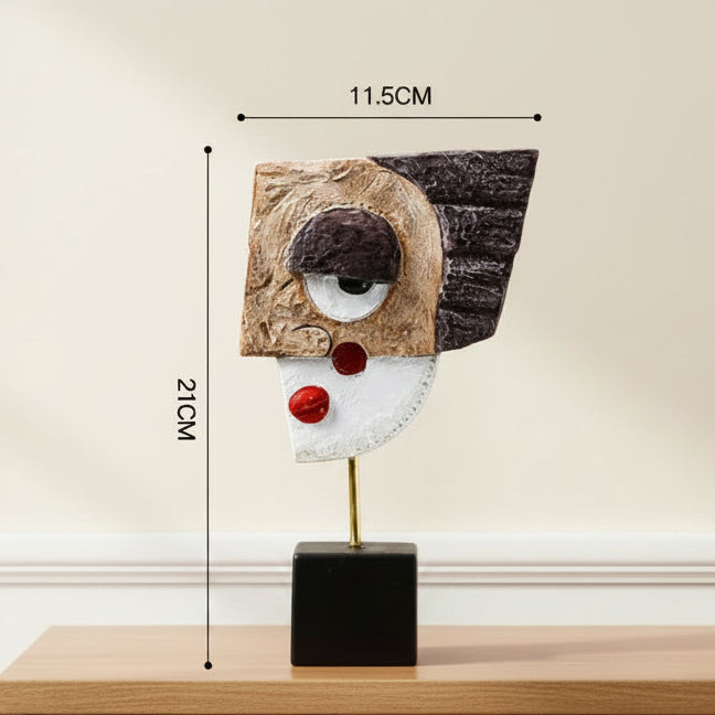 Abstract Facial Art Sculpture