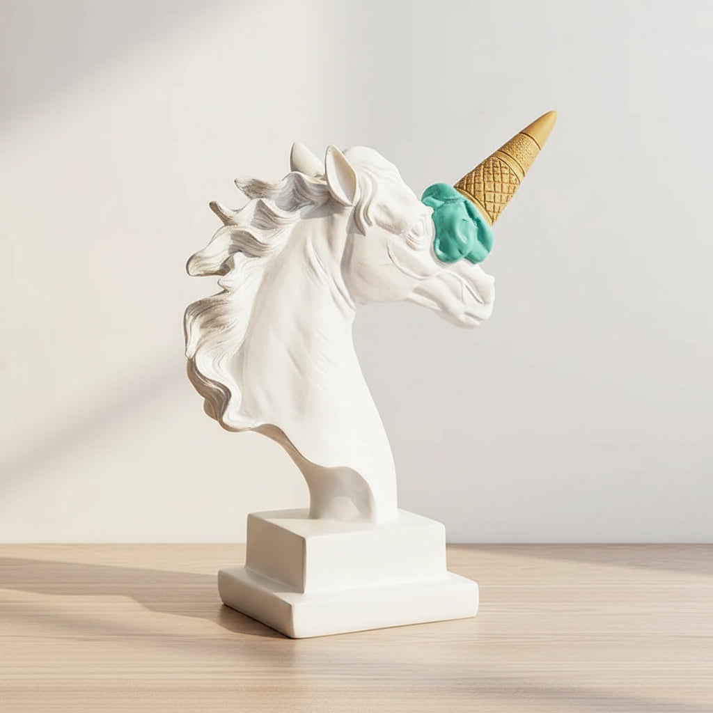 Abstract Horse Head Sculpture
