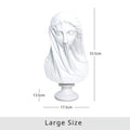 Veiled Lady Bust Sculpture