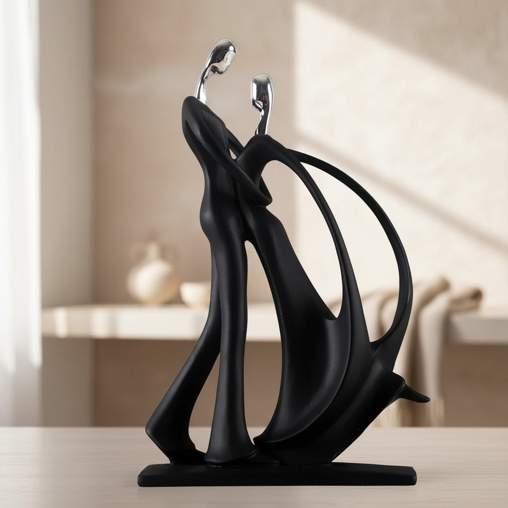 Nordic Dancing Couple Resin Figurine