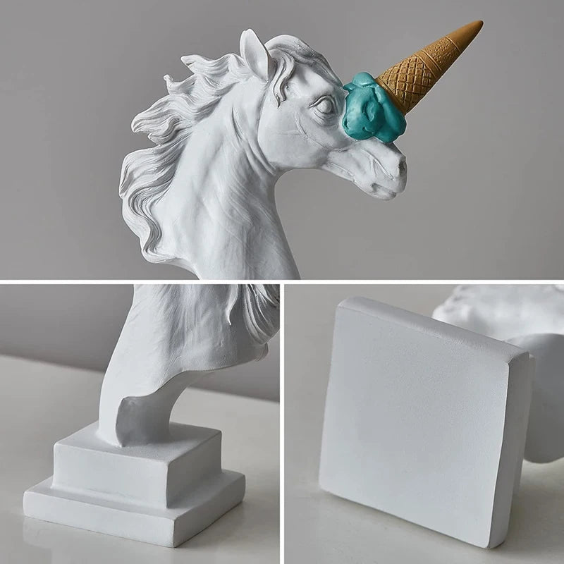 Abstract Horse Head Sculpture