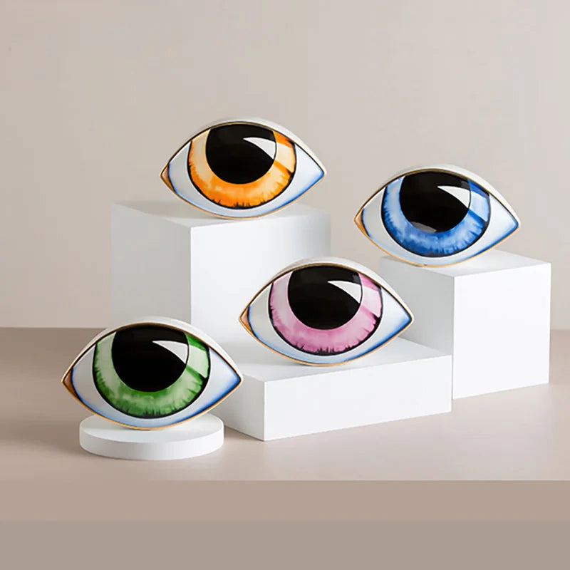 Evil Eye Ceramic Sculpture