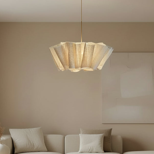 Wabi Sabi Handknit Fabric Pendant Light