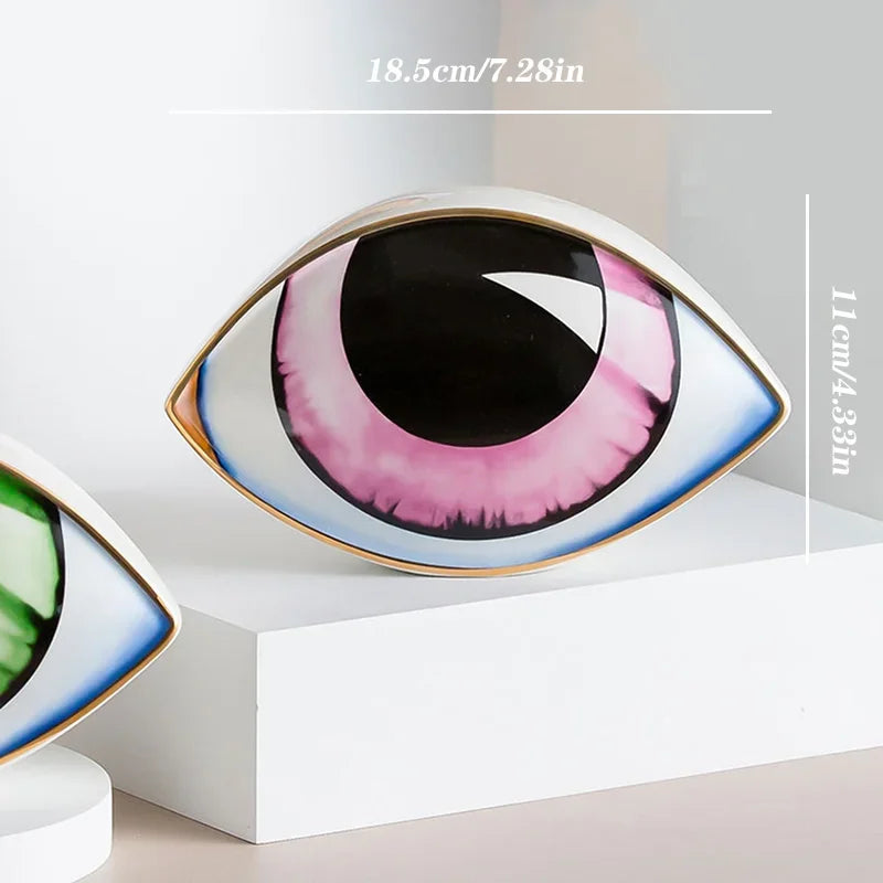 Evil Eye Ceramic Sculpture