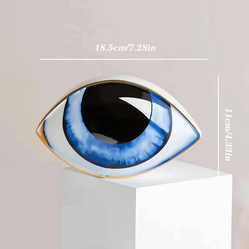 Evil Eye Ceramic Sculpture