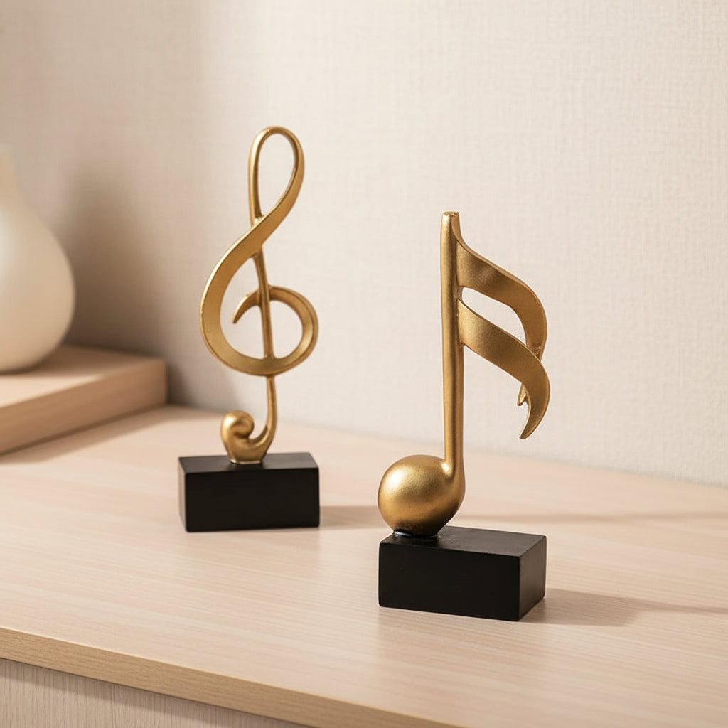 Golden Musical Note Ornament