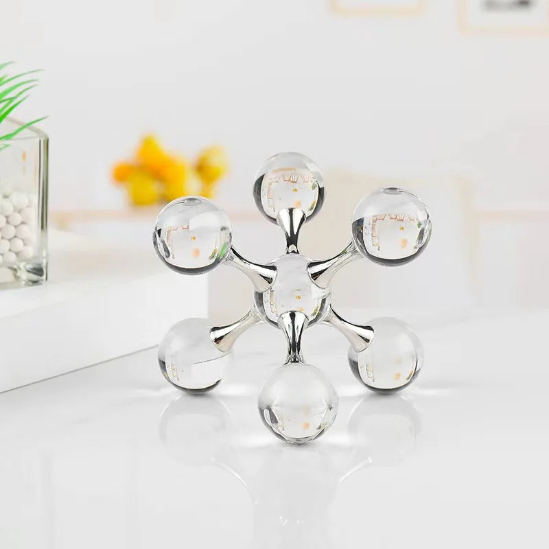 Geometric Crystal Ball Ornament
