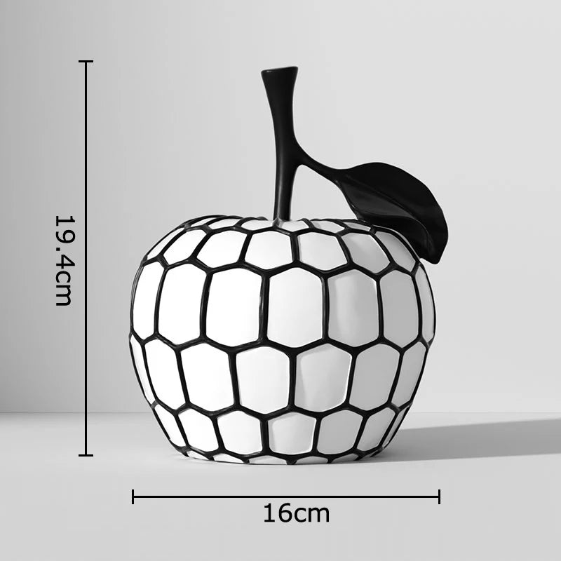 Apple & Pineapple Resin Sculpture