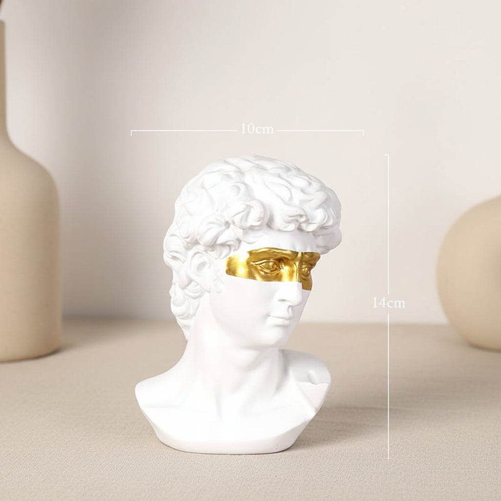 David Head Resin Bust Sculpture
