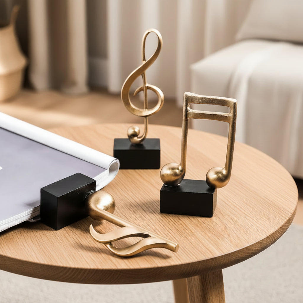 Golden Musical Note Ornament