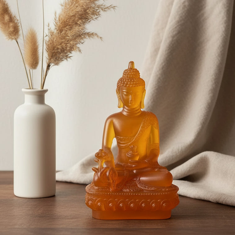 Medicine Buddha Statue — Resin Sculpture