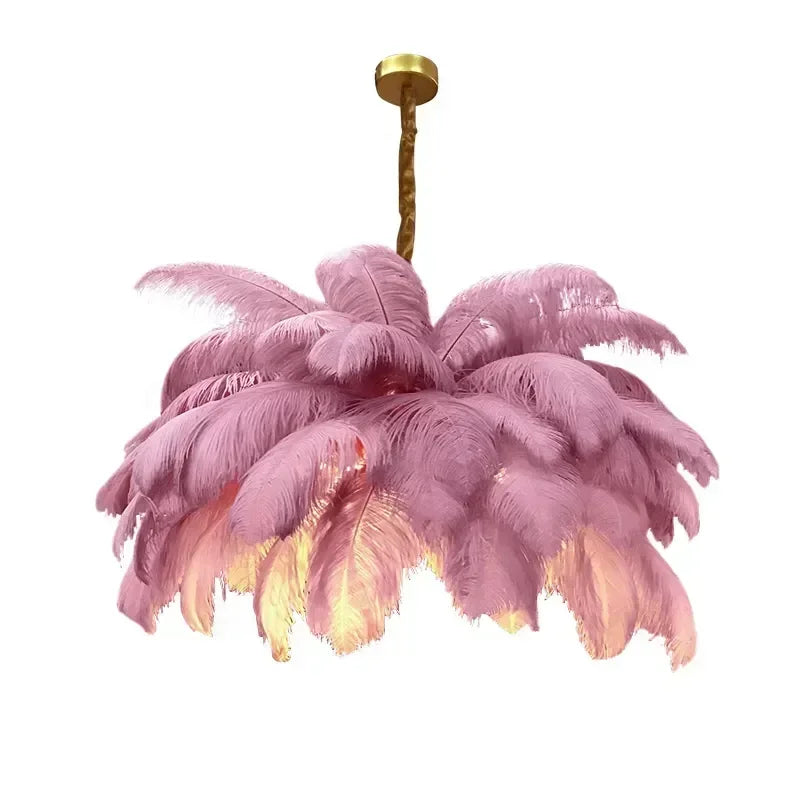 Feather LED Pendant Chandelier — Nordic Luxury