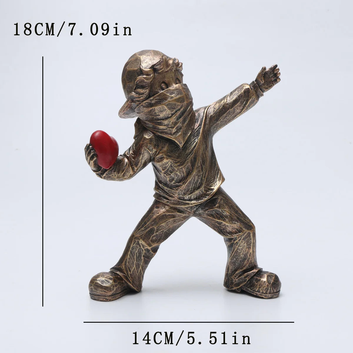 Banksy Stone Thrower Resin Sculpture
