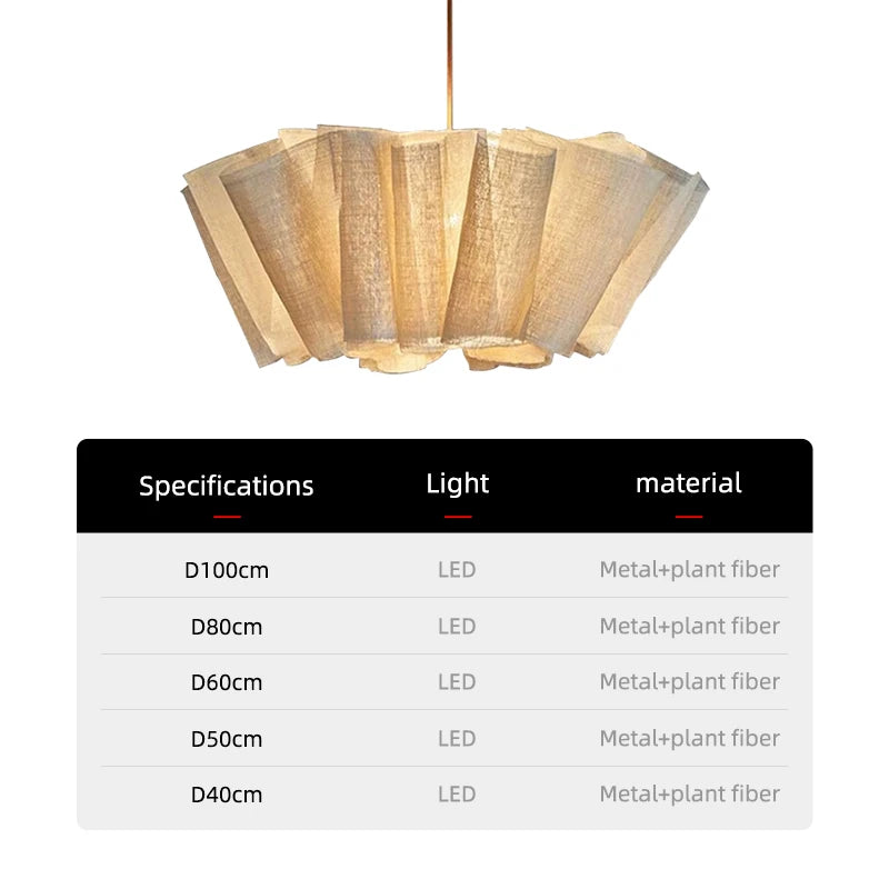 Wabi Sabi Handknit Fabric Pendant Light