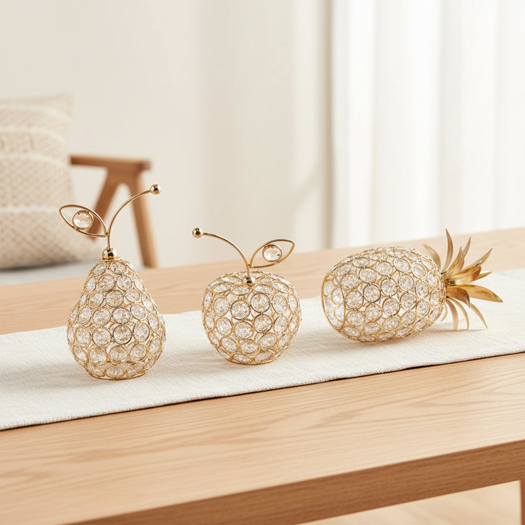 Crystal Fruit Decorative Ornament