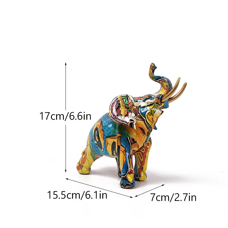 Graffiti Elephant Sculpture